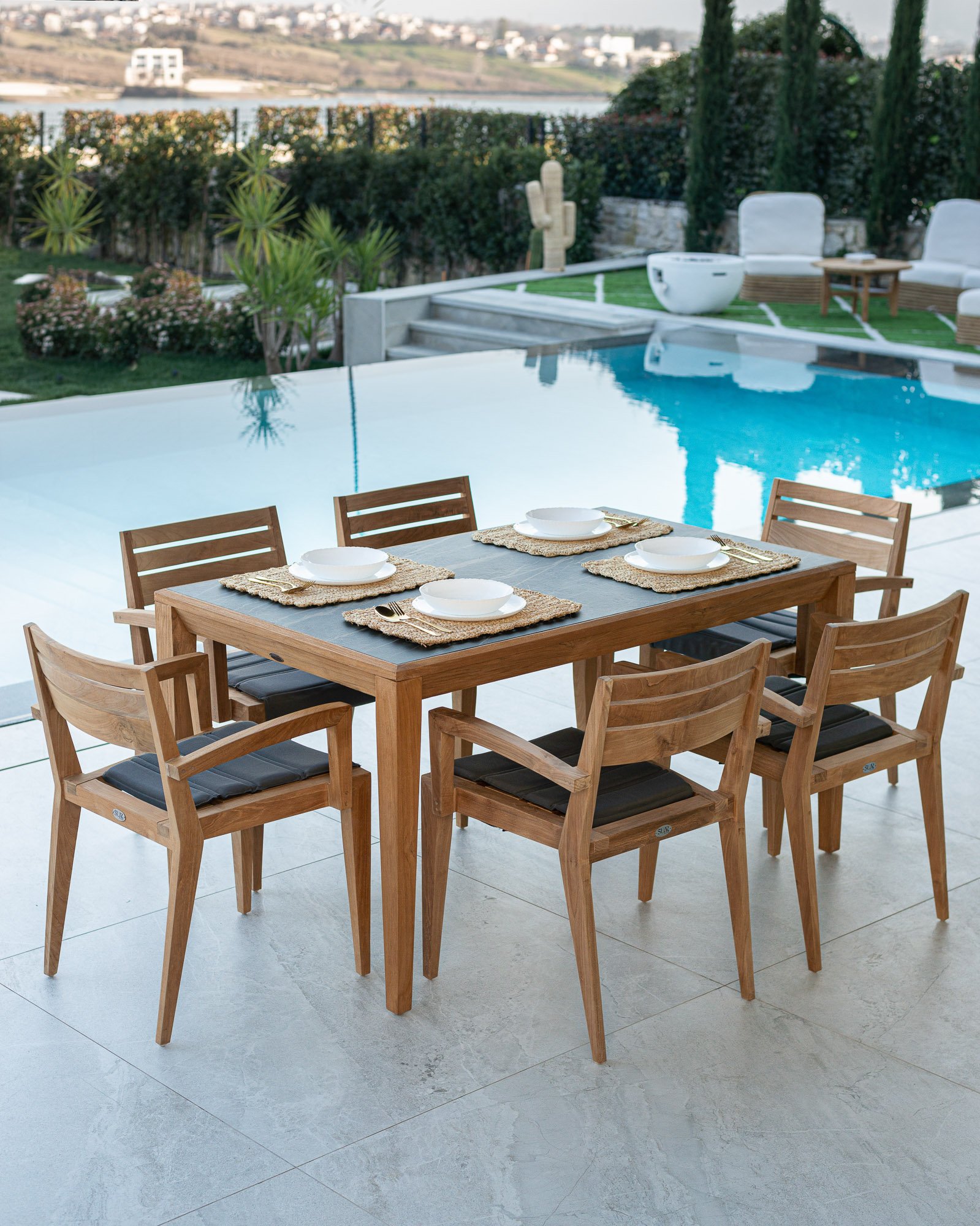ASTRA  DINING TABLE  & CHARL ARM CHAIR Thumbnail
